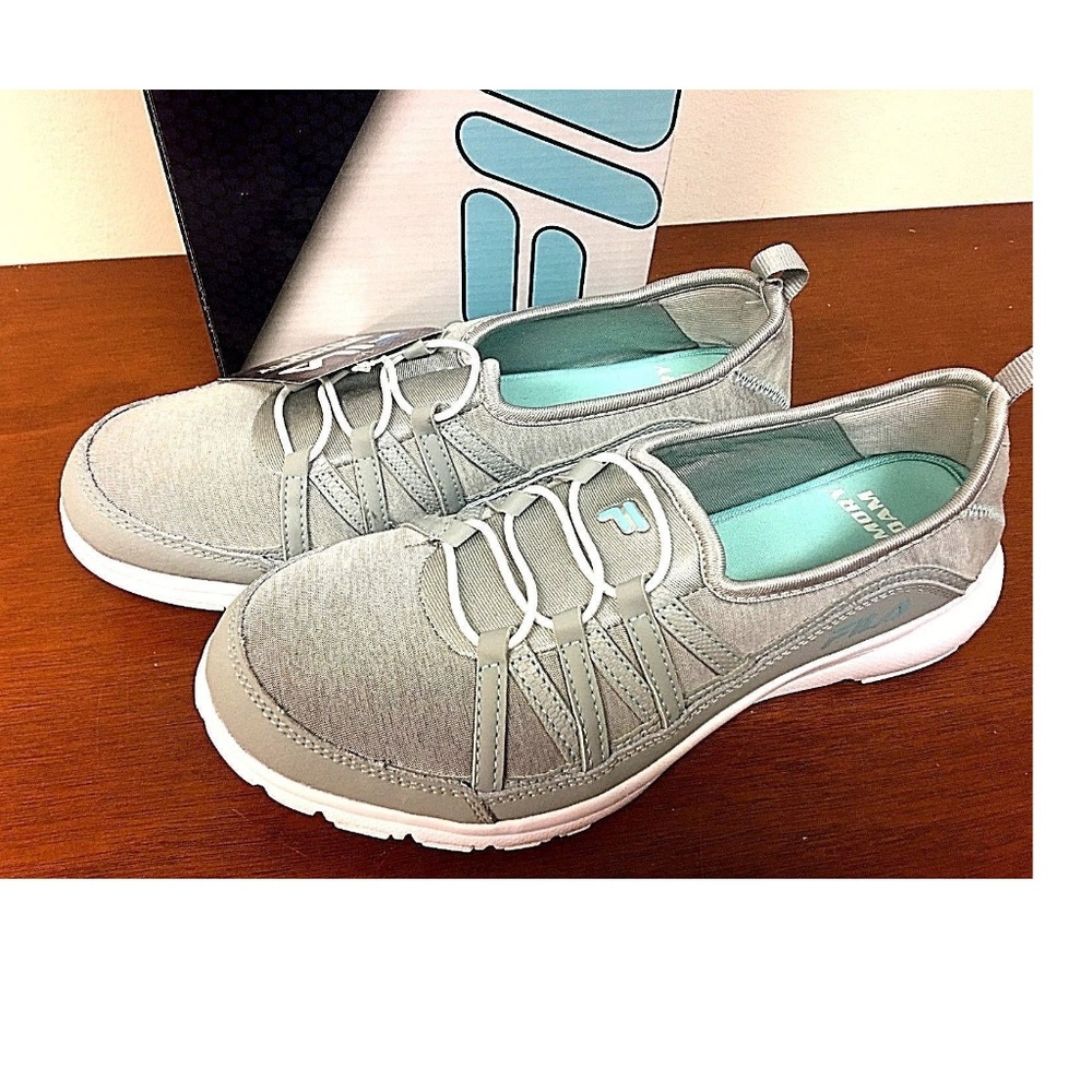 FILA Women's Memory Pilota Slip-on Shoes GRAY - Picture 2 of 4